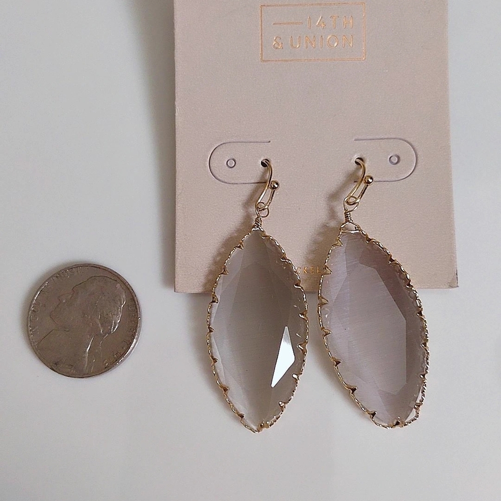 14th & Union Gold-Trimmed Crystal Earrings